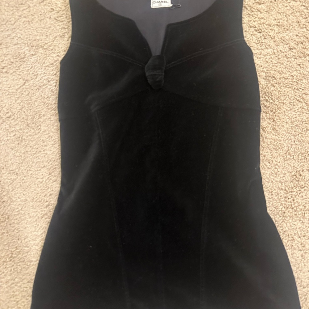 CHANEL Black Tank Top